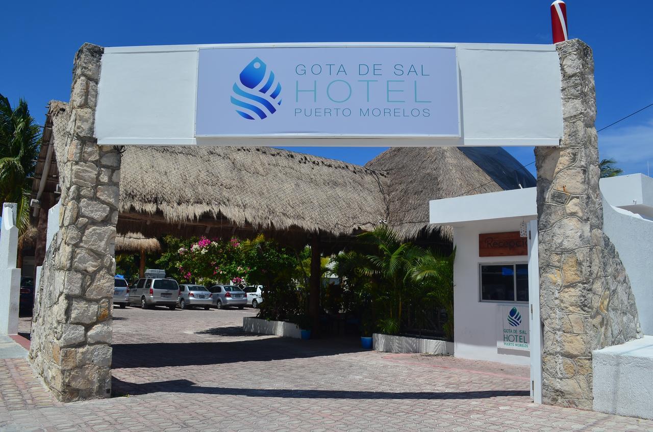 Hotel Gota De Sal Puerto Morelos Bagian luar foto